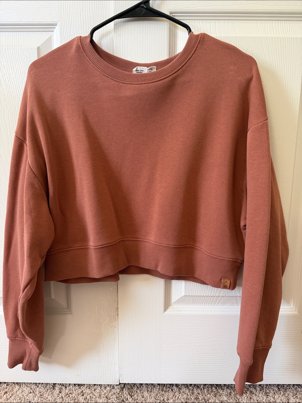 tentree Cropped Crewneck Sweatshirt - Dusty Rose